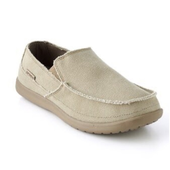 crocs canvas boat shoes